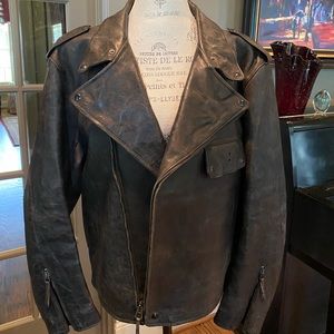Leather coat
